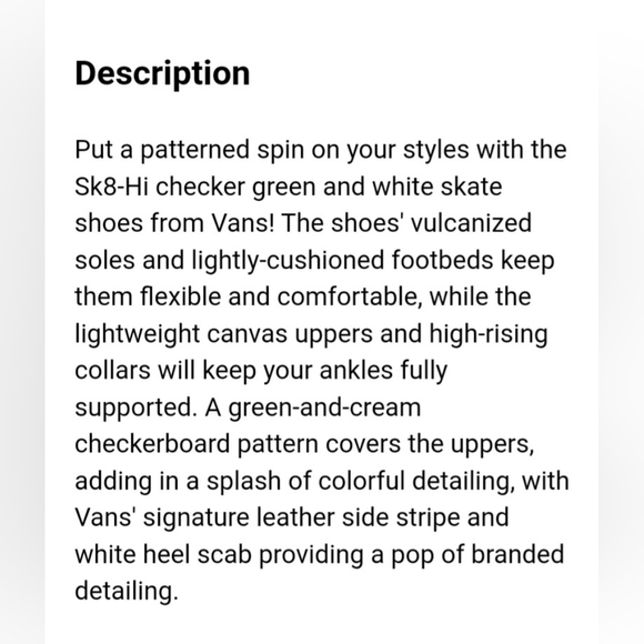 Vans Sk8-Hi Checkerboard *NWT* - Picture 6 of 7